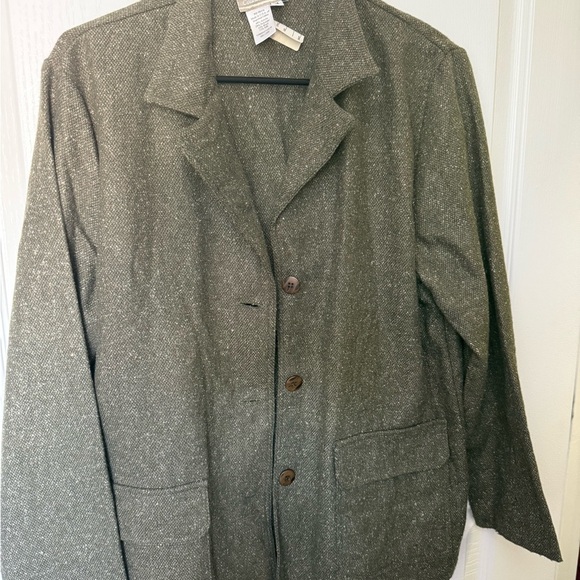 Coldwater Creek Green Lightweight Shirt Jacket - Picture 3 of 6